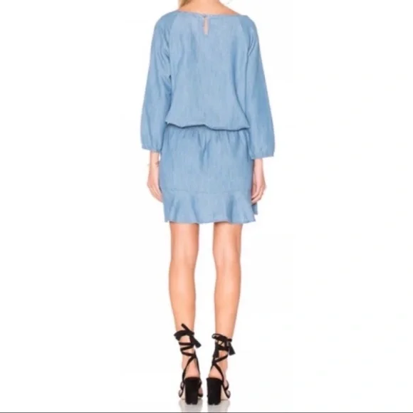 Soft Joie Chambray Denim Summer Dress - Picture 5 of 10